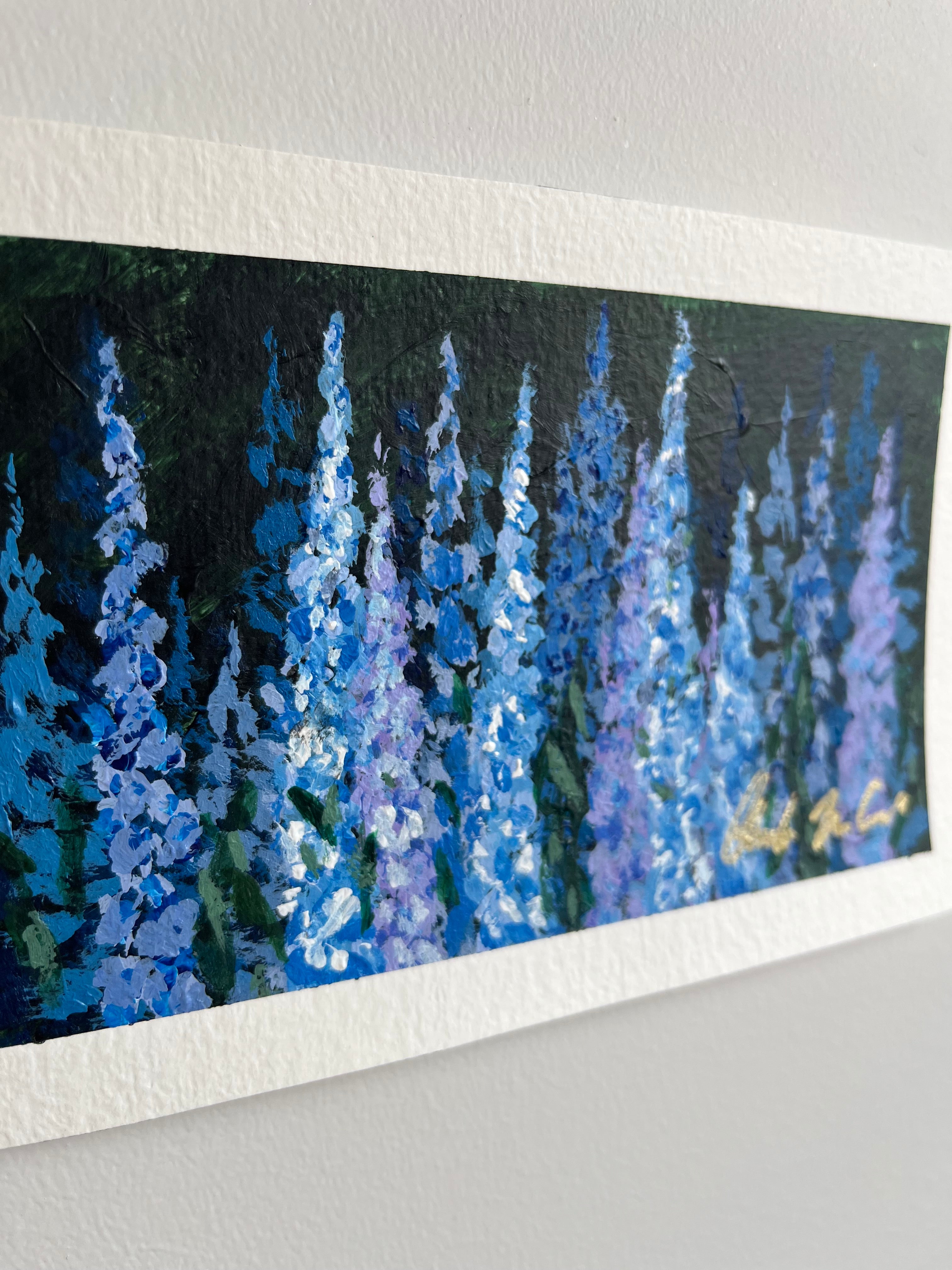 Delphinium ~ Original Painting
