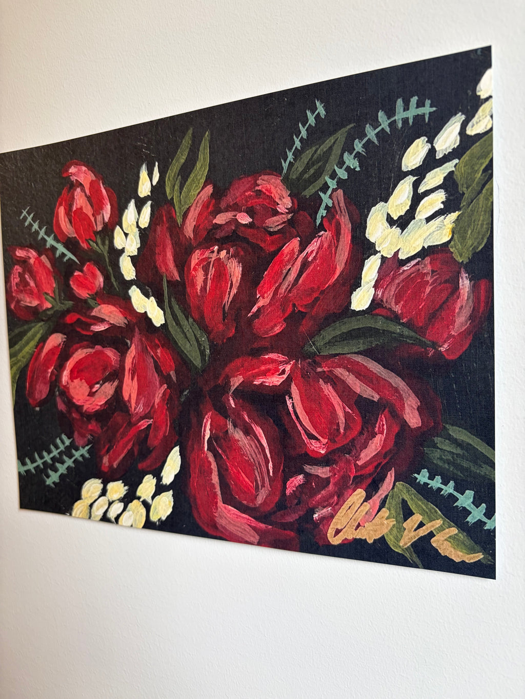 Ruby Blooms ~ Print