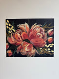 Peachy Blooms ~ Print