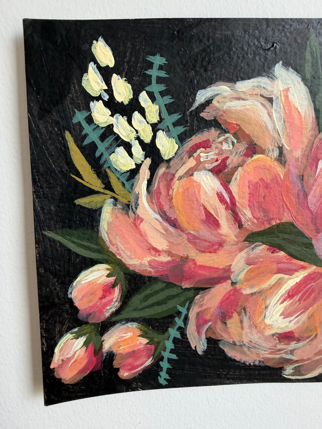 Peachy Blooms ~ Original Painting