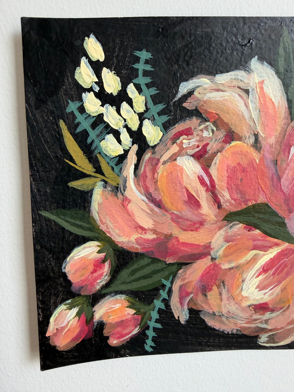 Peachy Blooms ~ Original Painting