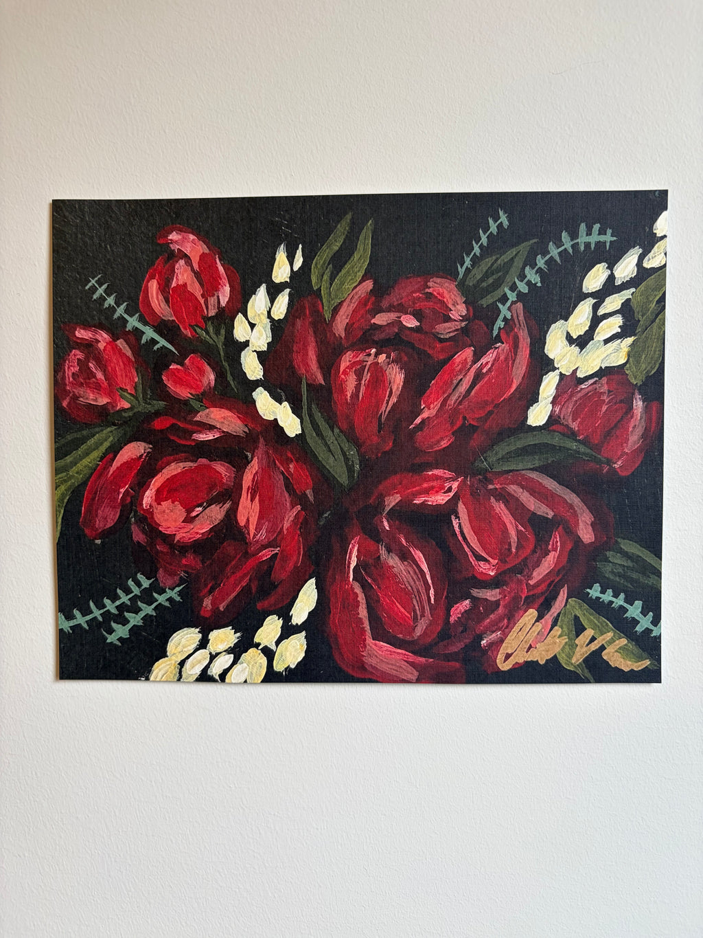Ruby Blooms ~ Print