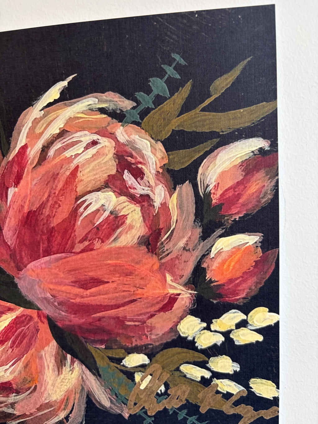 Peachy Blooms ~ Print