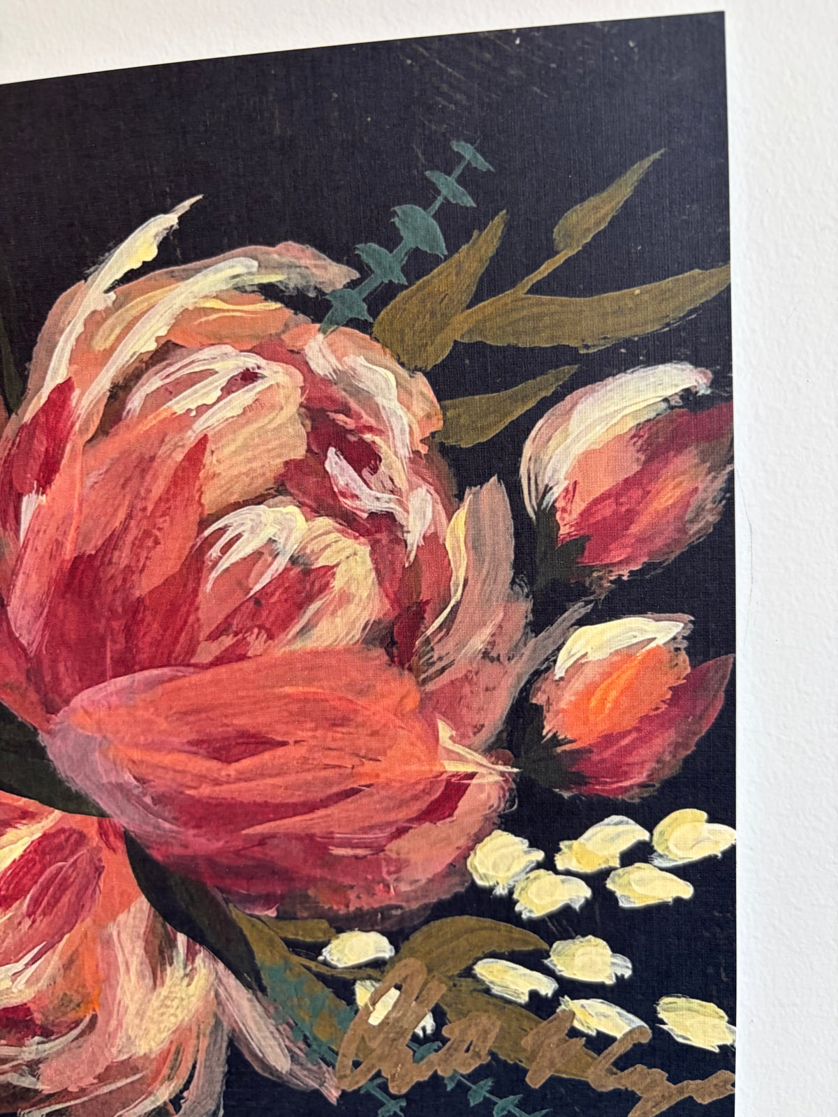 Peachy Blooms ~ Print
