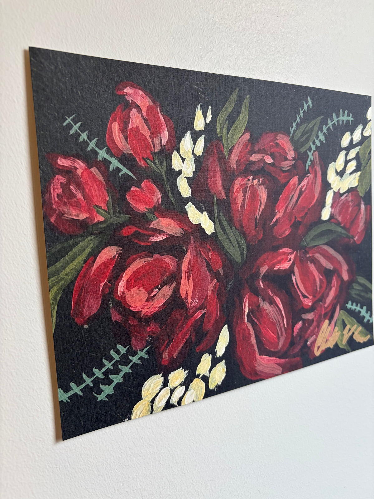 Ruby Blooms ~ Print